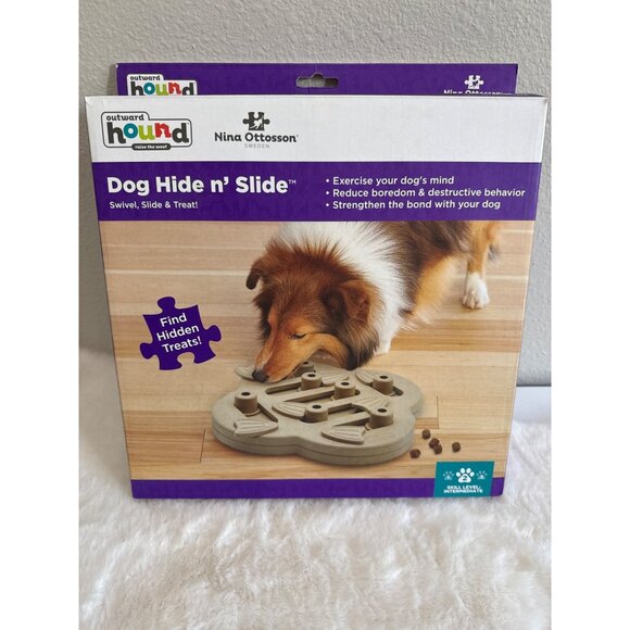 Outward Hound Nina Ottosson Dog Hide N Slide Interactive Puzzle Toy - Picture 3 of 4